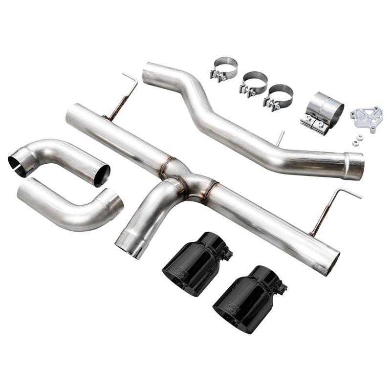 AWE 19-23 BMW 330i / 21-23 BMW 430i Base G2X Track Edition Axle Back Exhaust - Diamond Black - The Coin Has A Say