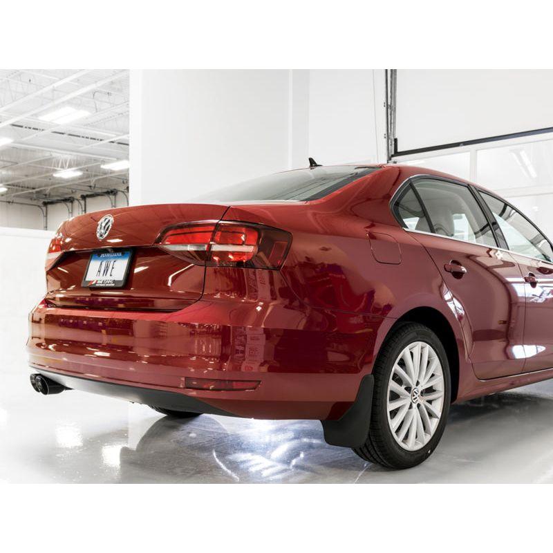 AWE Tuning 09-14 Volkswagen Jetta Mk6 1.4T Track Edition Exhaust - Diamond Black Tips - The Coin Has A Say