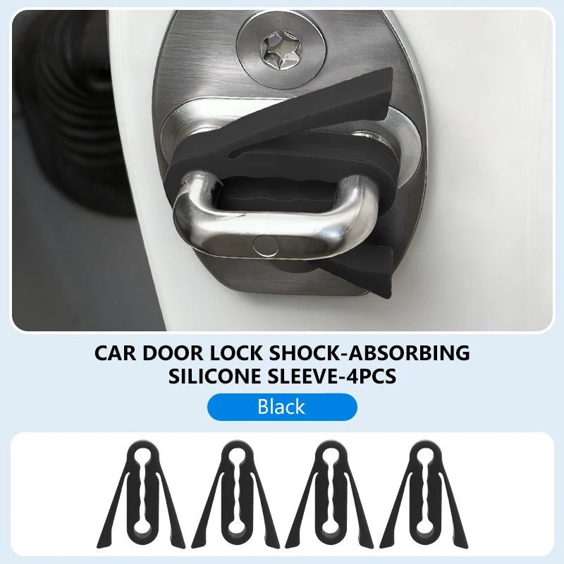 SEAMETAL Car Door Shock Absorber Universal Car Door Buckle Soundproof Deadener Damper Cushion Anti-Vibration Buffer Pad - The Coin Has A Say