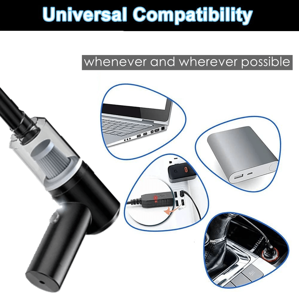 120W Cordless Handheld Vacuum Cleaner Small Mini Portable Car Auto - The Coin Has A Say