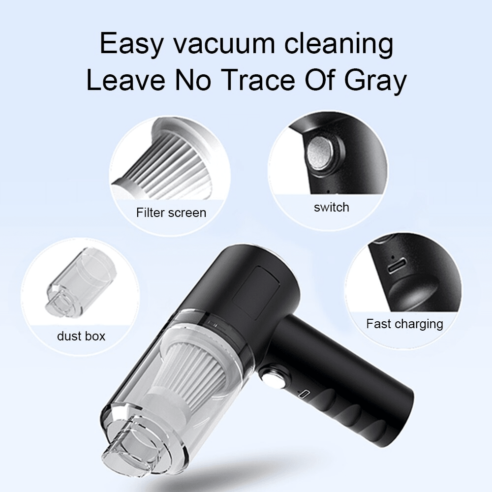 120W Cordless Handheld Vacuum Cleaner Small Mini Portable Car Auto - The Coin Has A Say