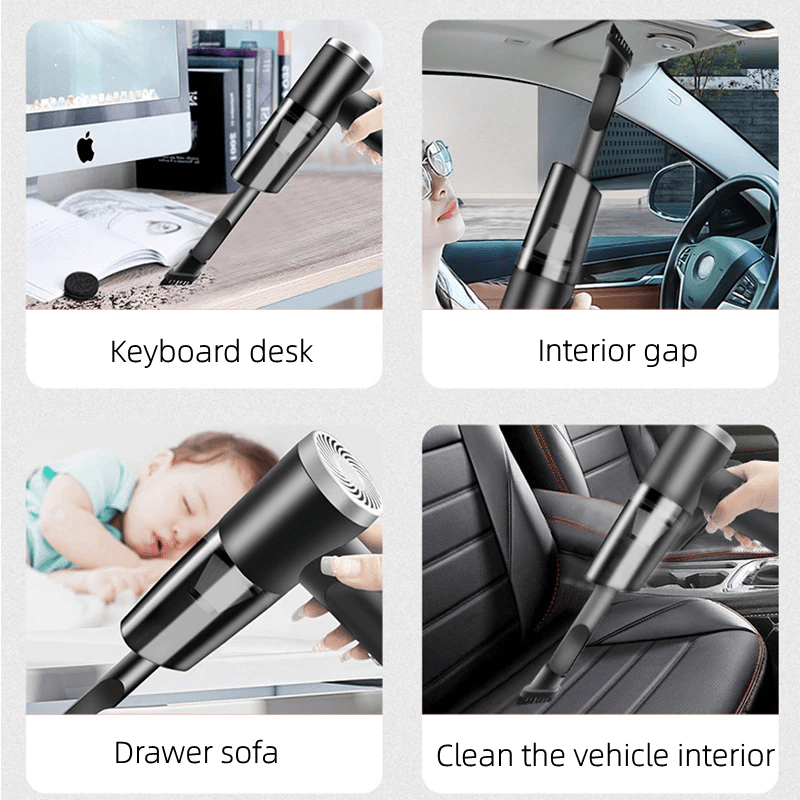 120W Cordless Handheld Vacuum Cleaner Small Mini Portable Car Auto - The Coin Has A Say