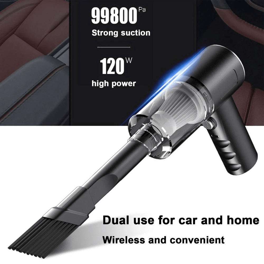 120W Cordless Handheld Vacuum Cleaner Small Mini Portable Car Auto - The Coin Has A Say