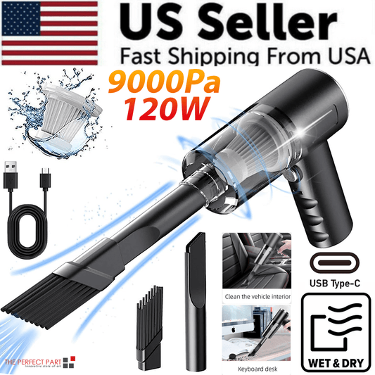 120W Cordless Handheld Vacuum Cleaner Small Mini Portable Car Auto - The Coin Has A Say