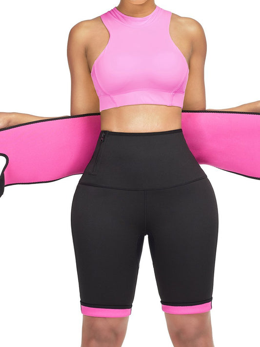 2 in 1 Waist Trainer and Hot Neoprene Sauna Sweat Pant Slimming Body - The Coin Has A Say