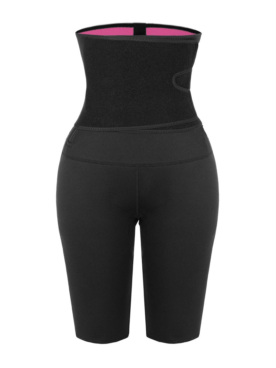 2 in 1 Waist Trainer and Hot Neoprene Sauna Sweat Pant Slimming Body - The Coin Has A Say