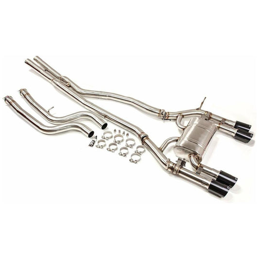 2015-2020 BMW M3 | M4 F8x | Satinless Steel Valvetronic Exhaust System with Carbon Tips - The Coin Has A Say