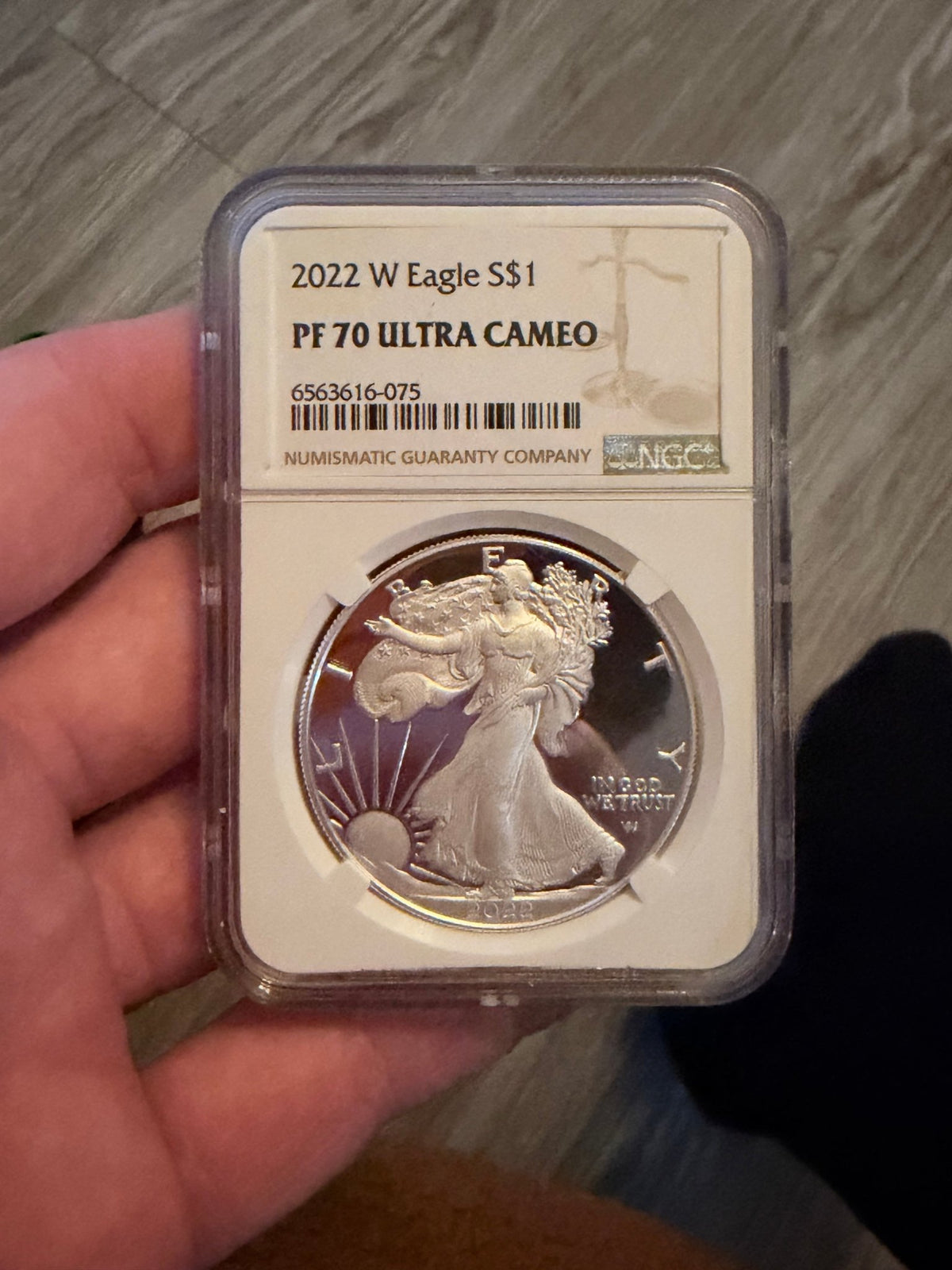 2022 W Eagle S$1 PF 70 ULTRA CAMEO - The Coin Has A Say