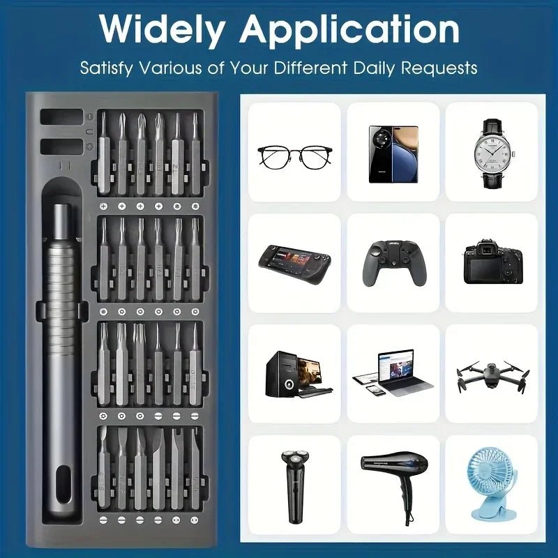 25 in 1 mini screwdriver set, flat head and cross shaped small screwdrivers, suitable for electronic products - The Coin Has A Say