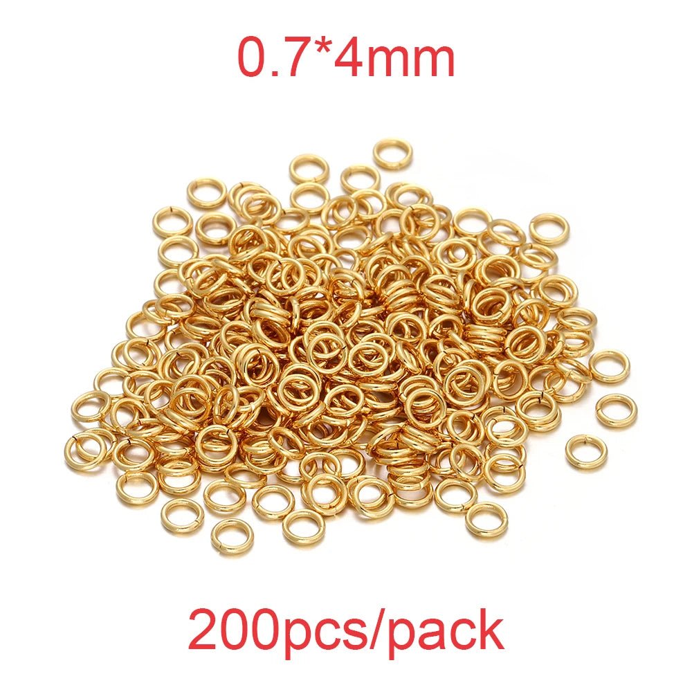 30-200Pcs 3-25mm Stainless Steel Split Ring Open Single Loops Jump Rings Connectors for DIY Jewelry Making Findings Accessories - The Coin Has A Say