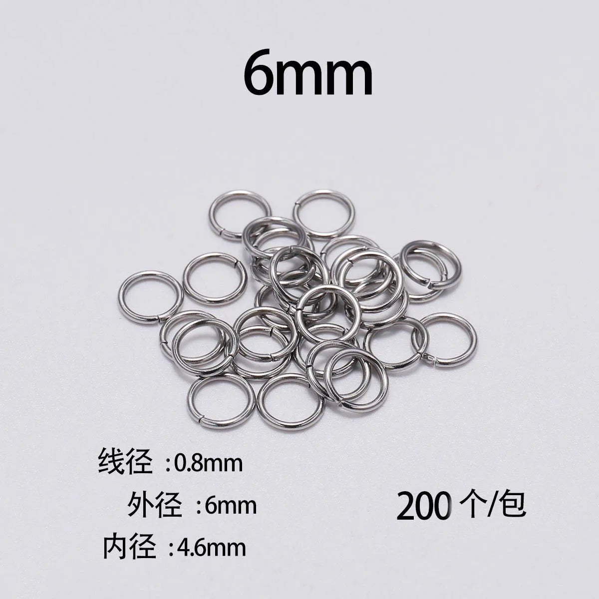 30-200Pcs 3-25mm Stainless Steel Split Ring Open Single Loops Jump Rings Connectors for DIY Jewelry Making Findings Accessories - The Coin Has A Say