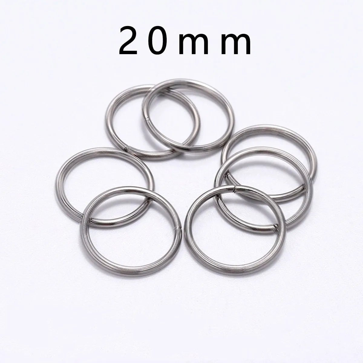 30-200Pcs 3-25mm Stainless Steel Split Ring Open Single Loops Jump Rings Connectors for DIY Jewelry Making Findings Accessories - The Coin Has A Say