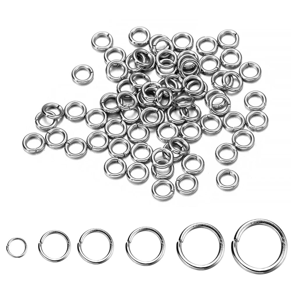 30-200Pcs 3-25mm Stainless Steel Split Ring Open Single Loops Jump Rings Connectors for DIY Jewelry Making Findings Accessories - The Coin Has A Say