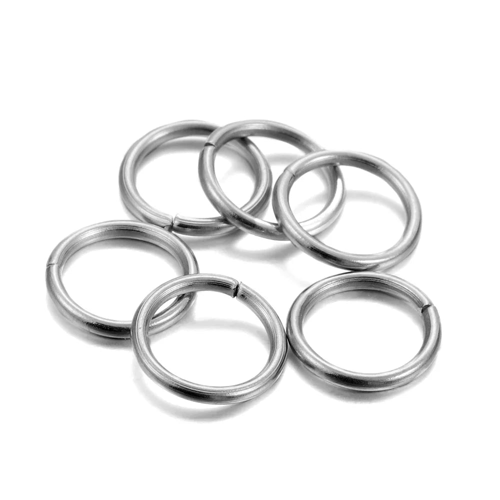 30-200Pcs 3-25mm Stainless Steel Split Ring Open Single Loops Jump Rings Connectors for DIY Jewelry Making Findings Accessories - The Coin Has A Say