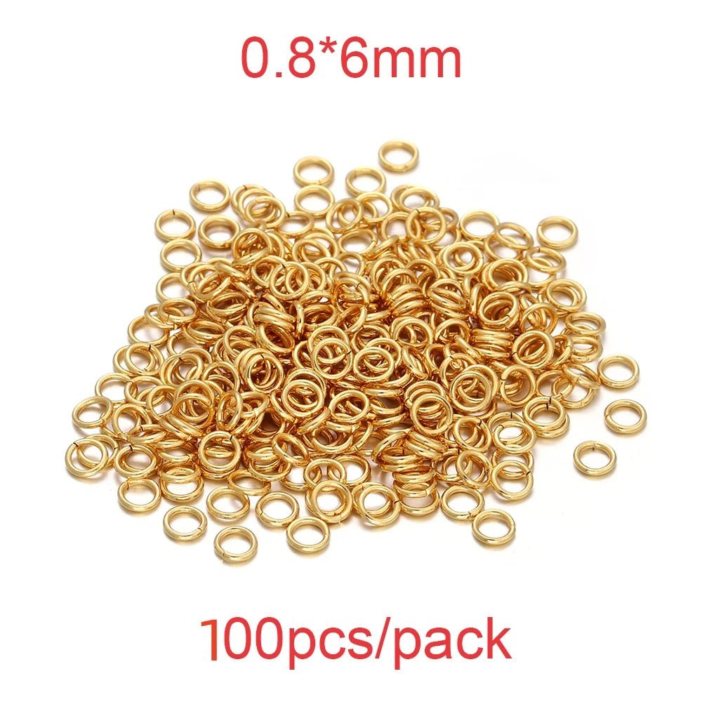 30-200Pcs 3-25mm Stainless Steel Split Ring Open Single Loops Jump Rings Connectors for DIY Jewelry Making Findings Accessories - The Coin Has A Say