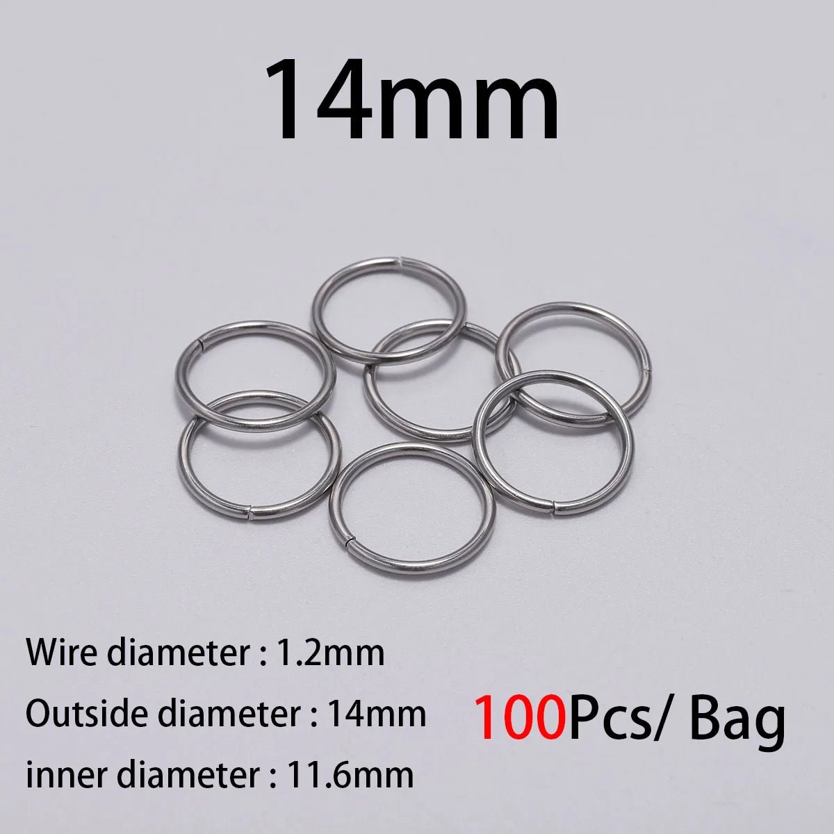 30-200Pcs 3-25mm Stainless Steel Split Ring Open Single Loops Jump Rings Connectors for DIY Jewelry Making Findings Accessories - The Coin Has A Say