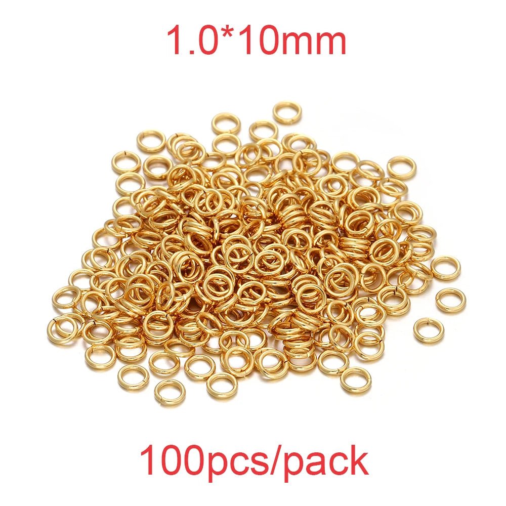 30-200Pcs 3-25mm Stainless Steel Split Ring Open Single Loops Jump Rings Connectors for DIY Jewelry Making Findings Accessories - The Coin Has A Say