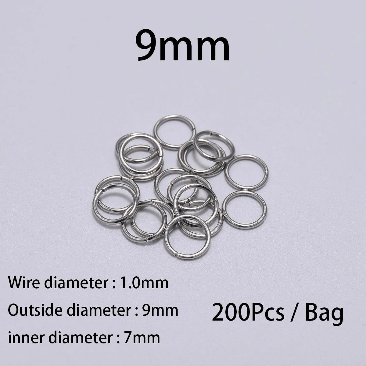 30-200Pcs 3-25mm Stainless Steel Split Ring Open Single Loops Jump Rings Connectors for DIY Jewelry Making Findings Accessories - The Coin Has A Say