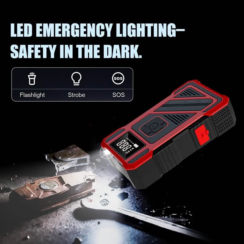 3000A 21V Car Jump Starter & 150PSI Tire Inflator 2-in-1 Portable Compressor - The Coin Has A Say