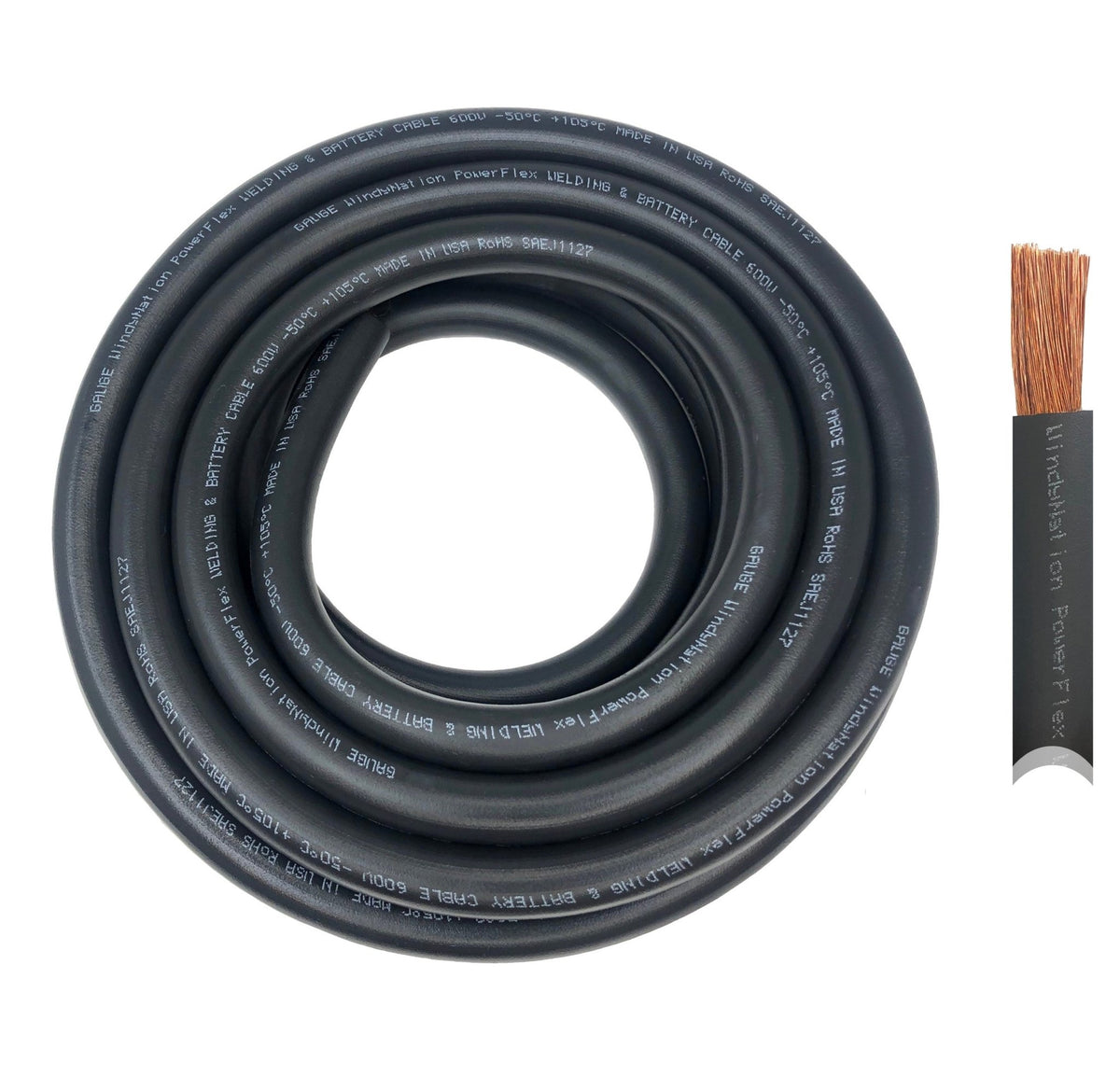 4 Gauge Pure Copper Ultra Flexible Welding & Battery Cable - The Coin Has A Say