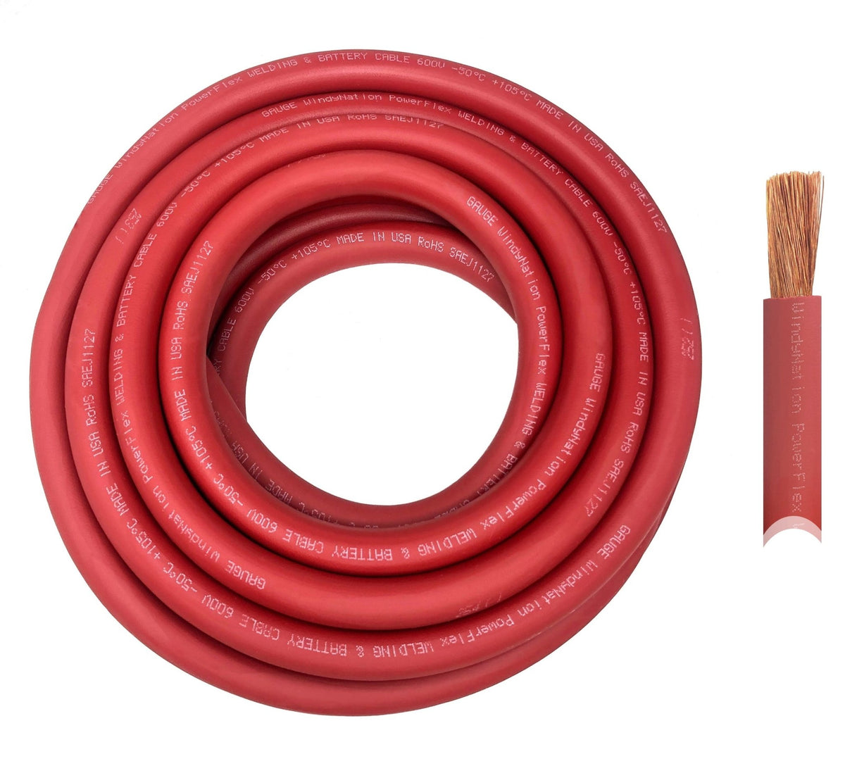 4 Gauge Pure Copper Ultra Flexible Welding & Battery Cable - The Coin Has A Say