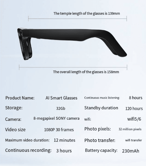 AI Camera Smart Glasses - The Coin Has A Say