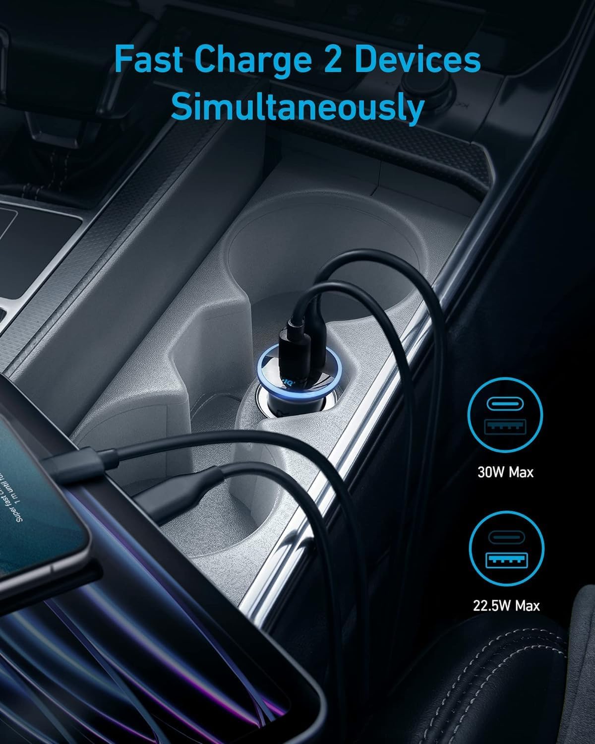 Anker <b>323</b> Car Charger (52.5 W) - The Coin Has A Say