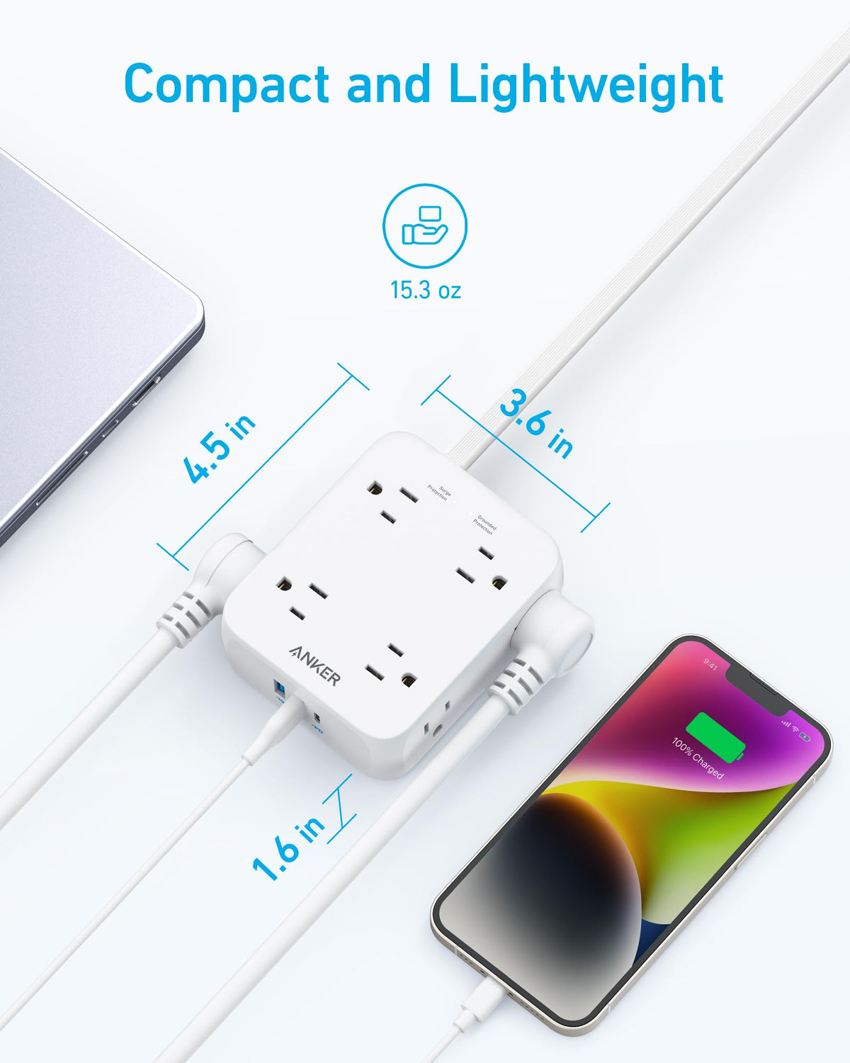 Anker <b>341</b> USB Power Strip - The Coin Has A Say