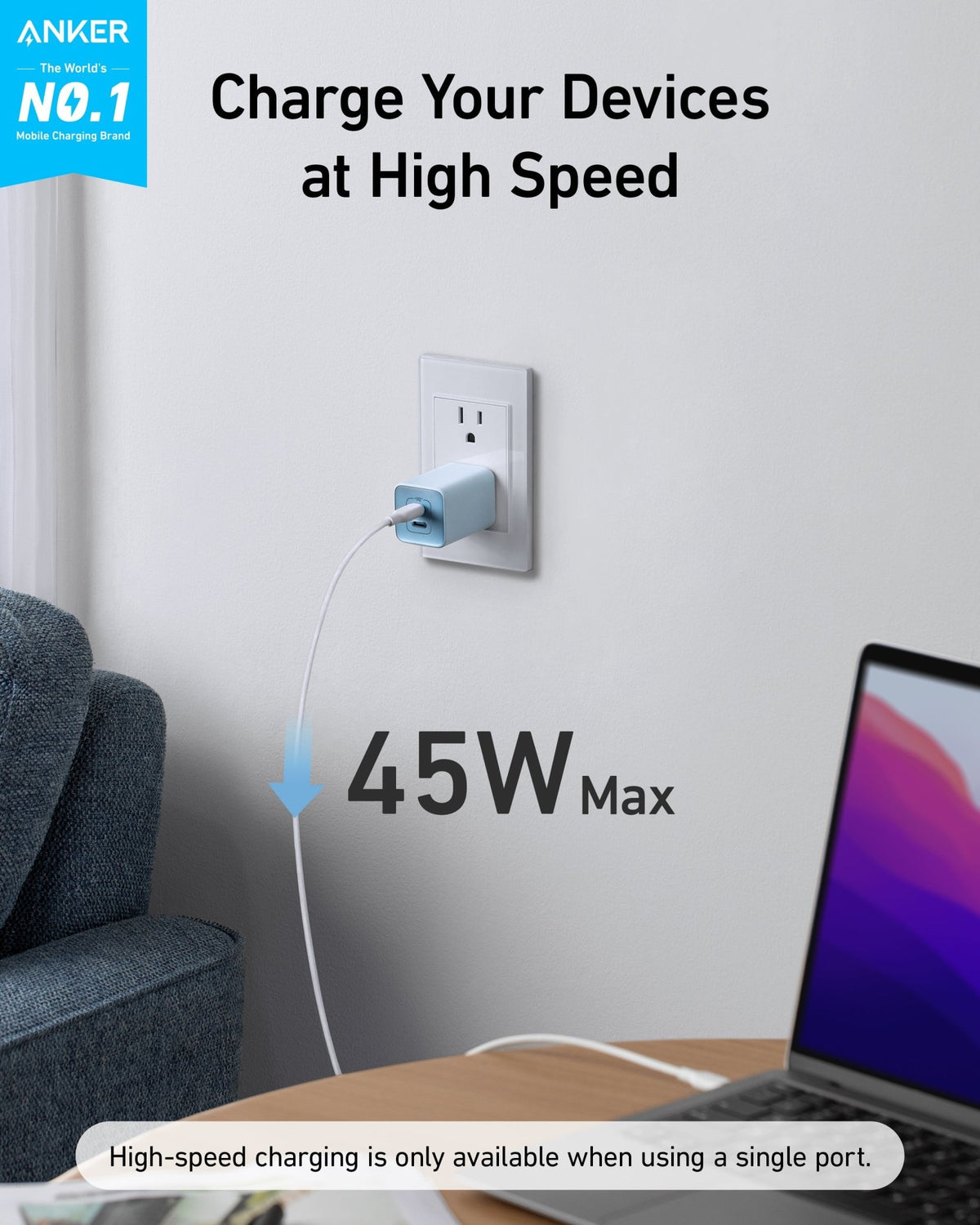 Anker <b>523</b> Charger (Nano 3, 47W) - The Coin Has A Say