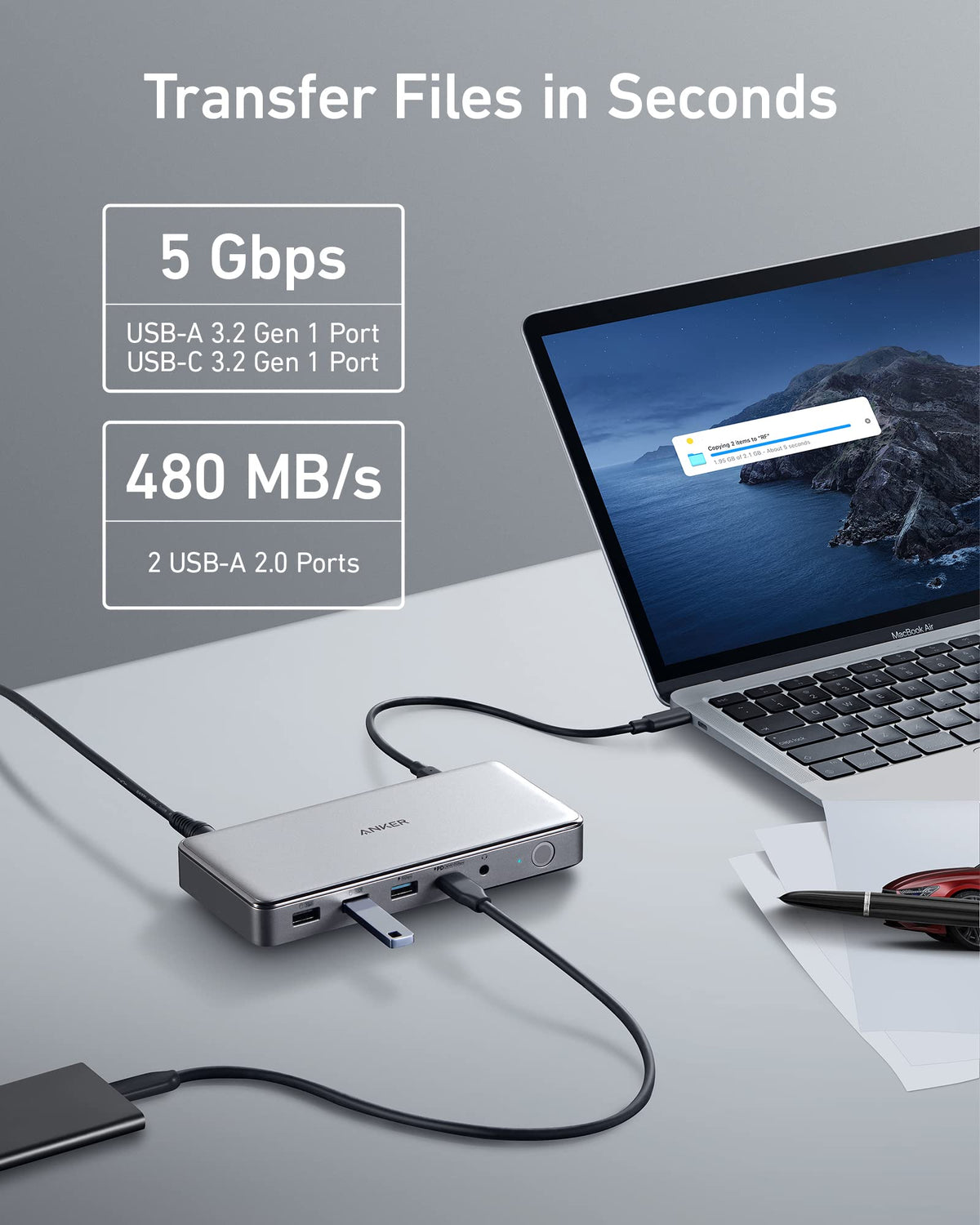 Anker <b>563</b> USB-C Docking Station (10-in-1) - The Coin Has A Say