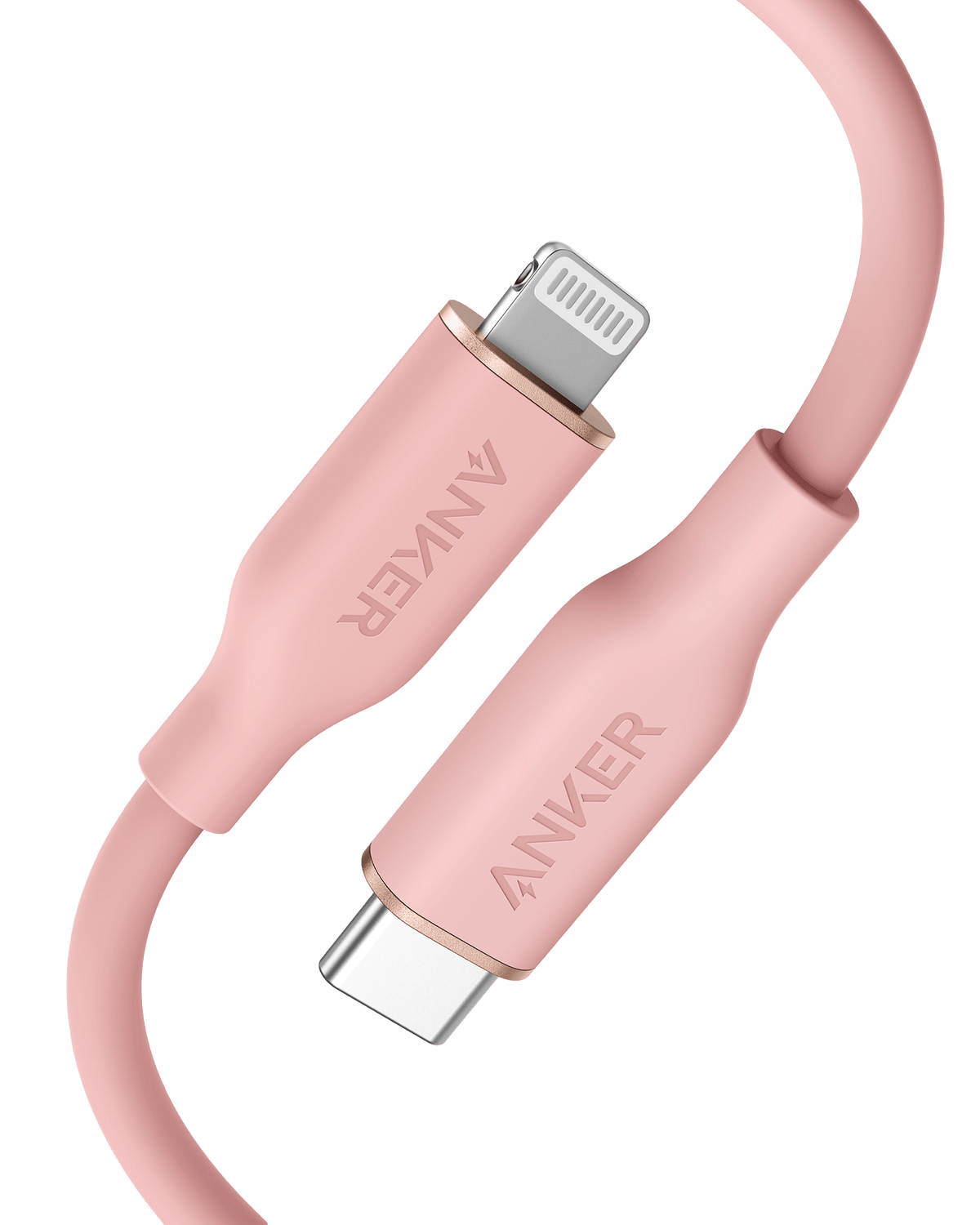 Anker <b>641</b> USB-C to Lightning Cable (Flow, 3 ft Silicone) - The Coin Has A Say