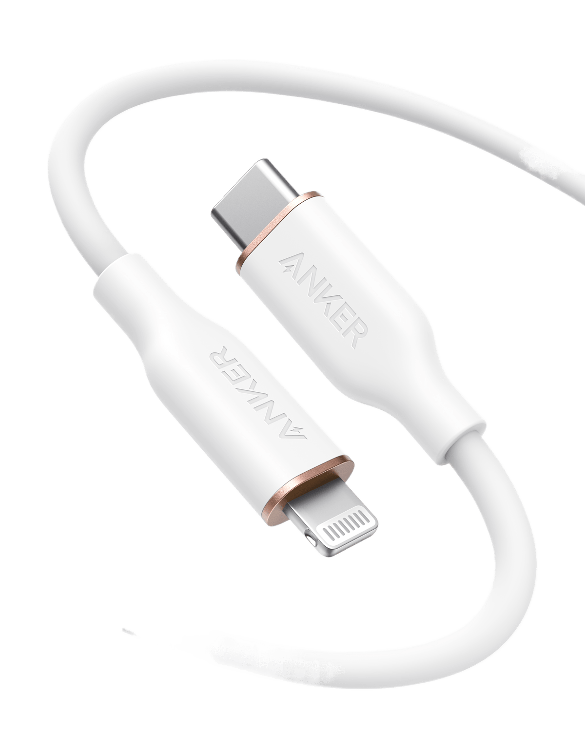 Anker <b>641</b> USB-C to Lightning Cable (Flow, 3 ft Silicone) - The Coin Has A Say