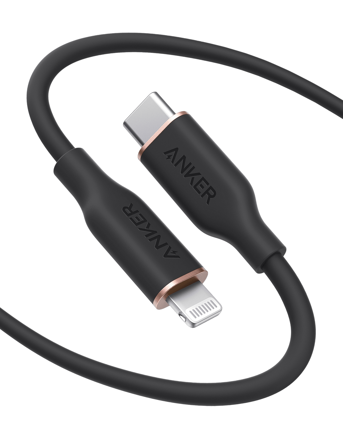 Anker <b>641</b> USB-C to Lightning Cable (Flow, Silicone) - The Coin Has A Say