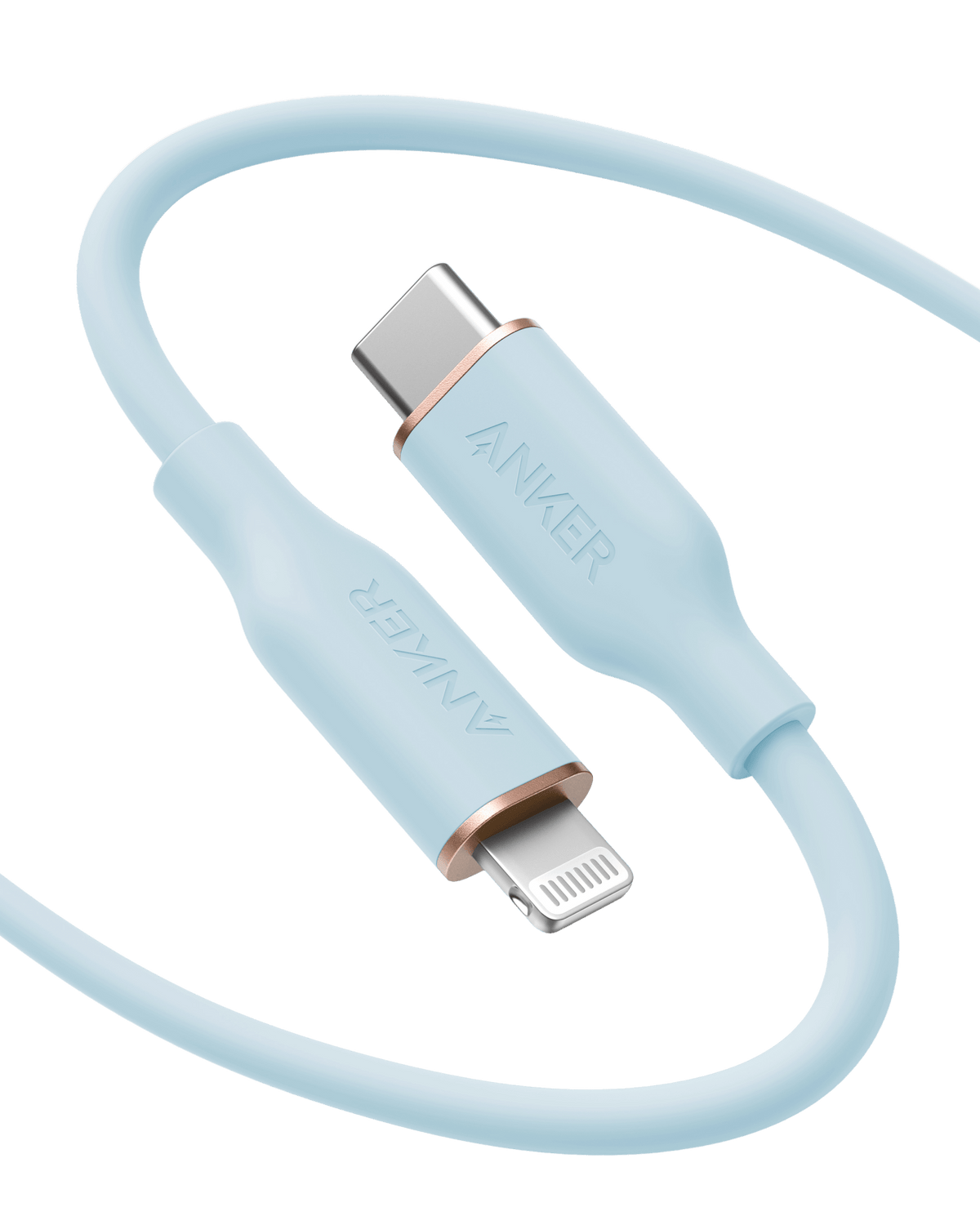 Anker <b>641</b> USB-C to Lightning Cable (Flow, Silicone) - The Coin Has A Say