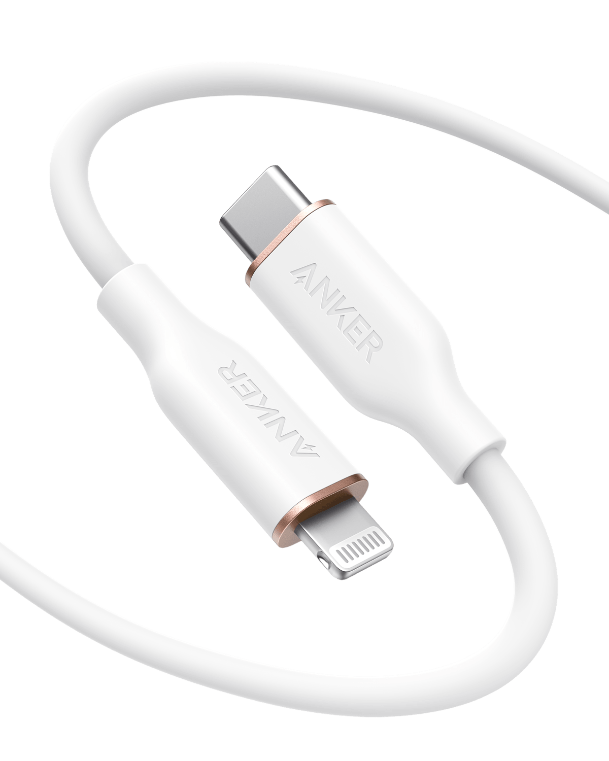 Anker <b>641</b> USB-C to Lightning Cable (Flow, Silicone) - The Coin Has A Say