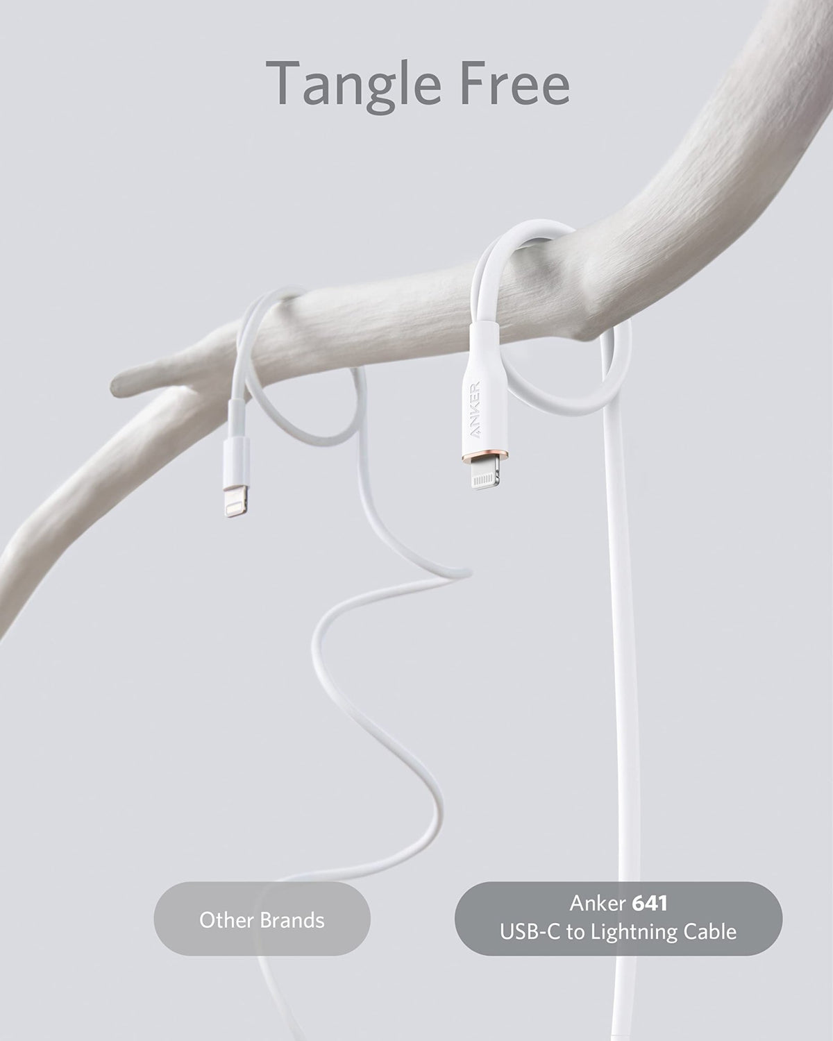 Anker <b>641</b> USB-C to Lightning Cable (Flow, Silicone) - The Coin Has A Say