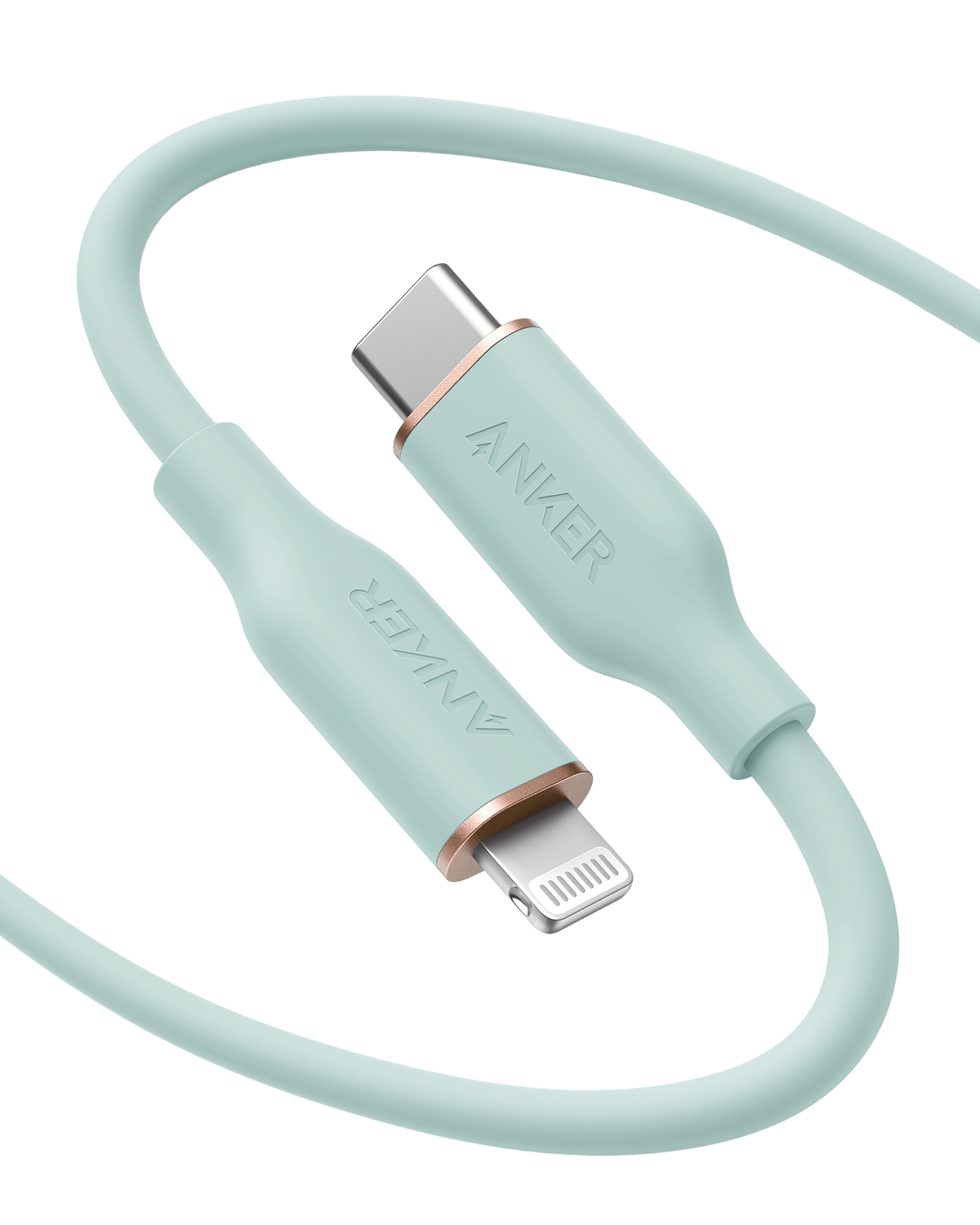 Anker <b>641</b> USB-C to Lightning Cable (Flow, Silicone) - The Coin Has A Say