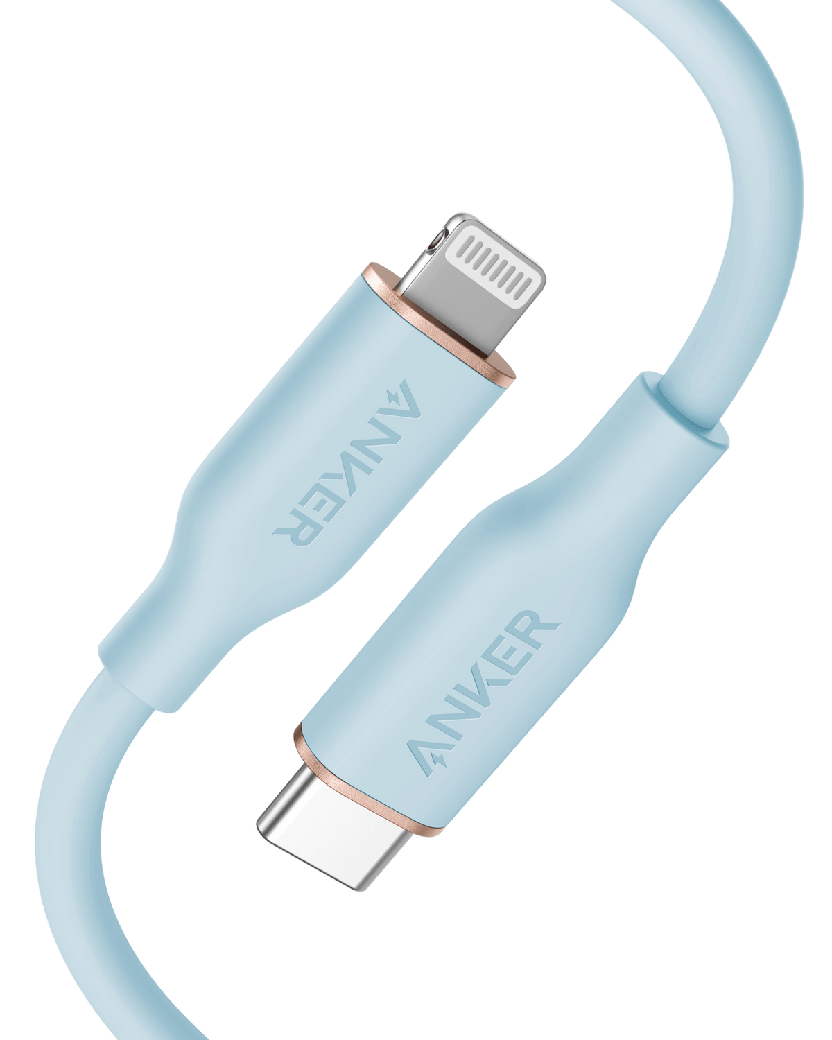 Anker <b>641</b> USB-C to Lightning Cable (Flow, Silicone) - The Coin Has A Say