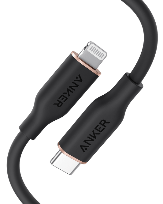 Anker <b>641</b> USB-C to Lightning Cable (Flow, Silicone) - The Coin Has A Say