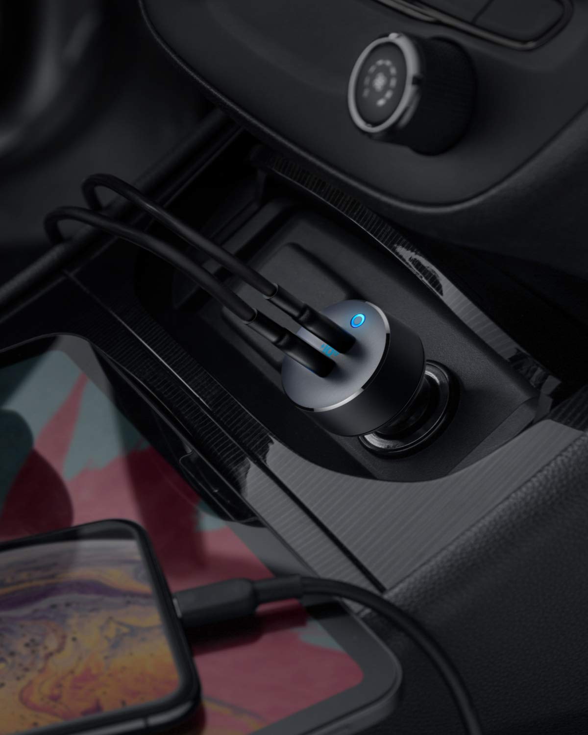 Anker <b>PowerDrive III</b> Duo USB-C Car Charger - The Coin Has A Say