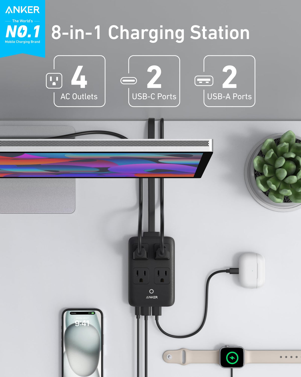 Anker Charging Station (8-in-1, 20W) - The Coin Has A Say