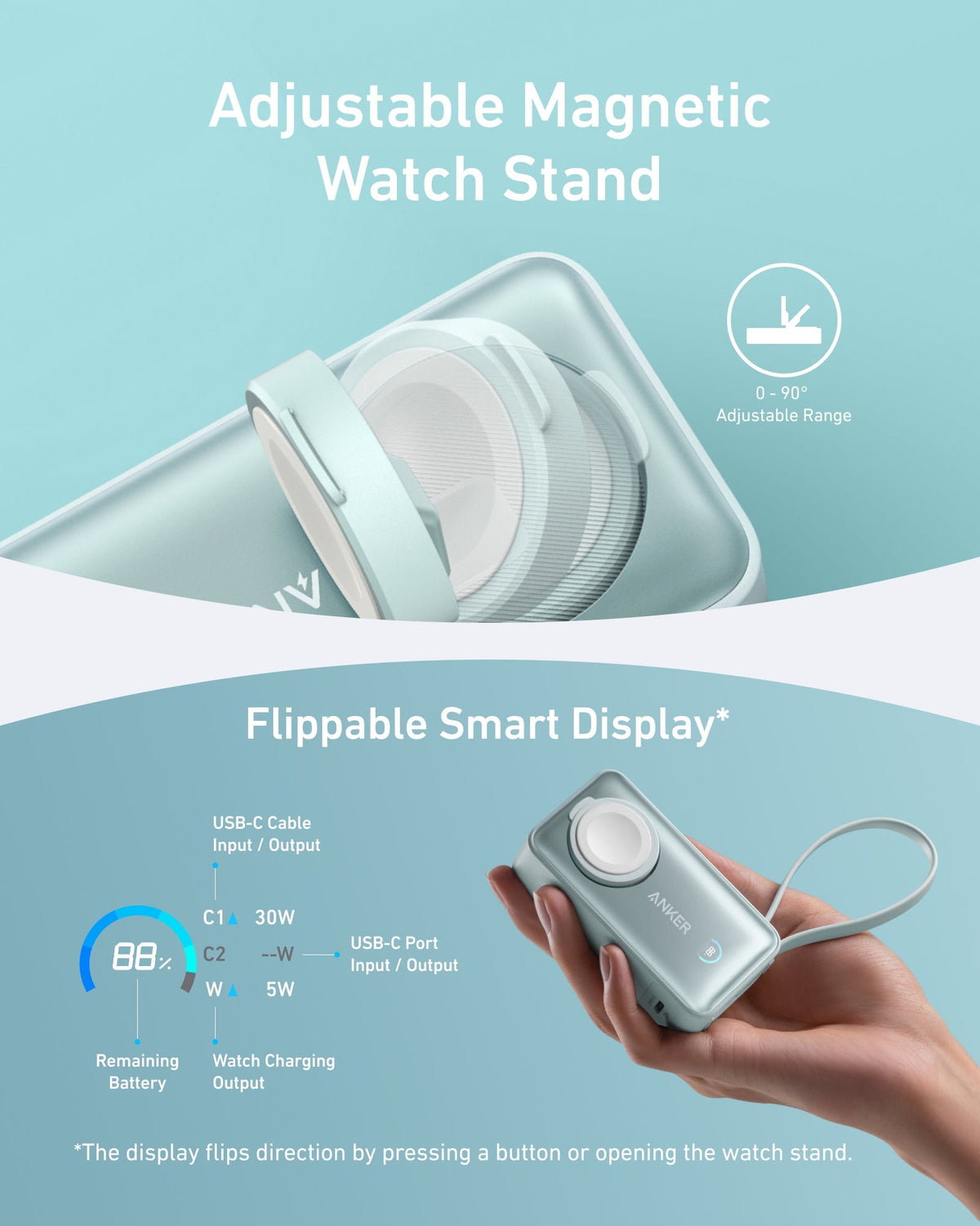 Anker MagGo Power Bank (10K, 35W, For Apple Watch) - The Coin Has A Say
