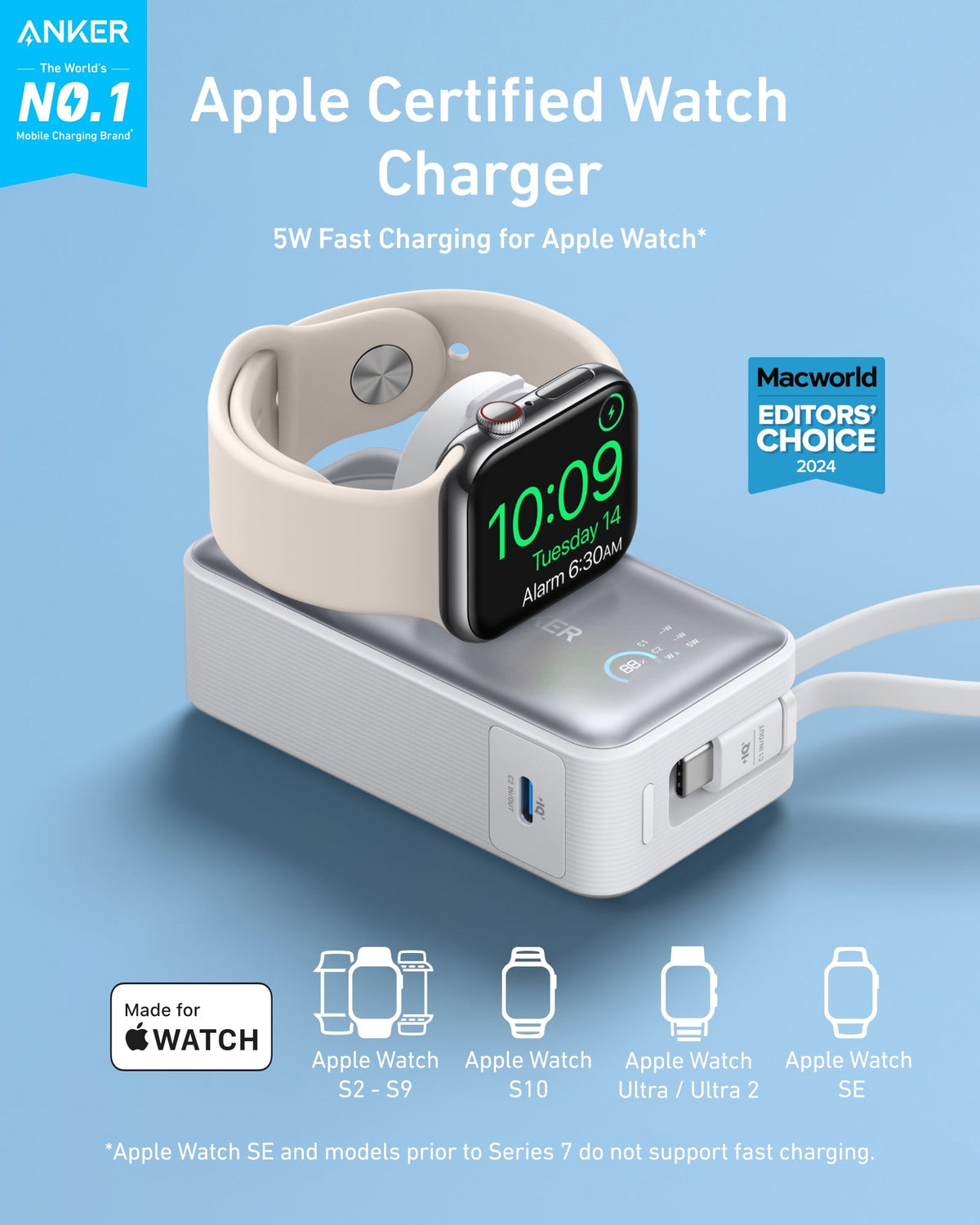 Anker MagGo Power Bank (10K, 35W, For Apple Watch) - The Coin Has A Say