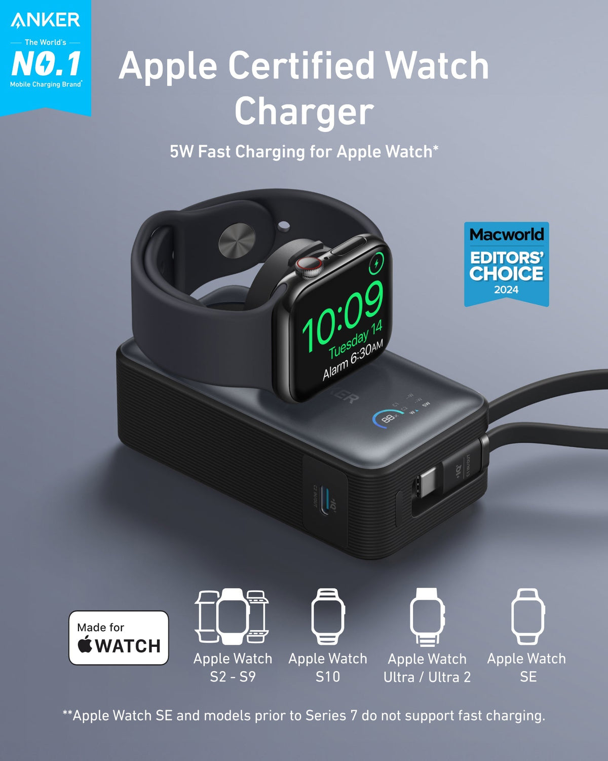 Anker MagGo Power Bank (10K, 35W, For Apple Watch) - The Coin Has A Say