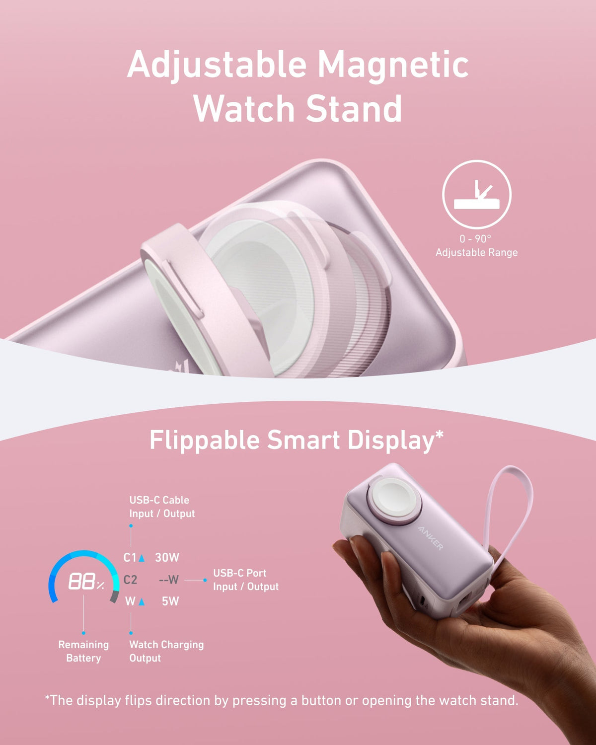 Anker MagGo Power Bank (10K, 35W, For Apple Watch) - The Coin Has A Say
