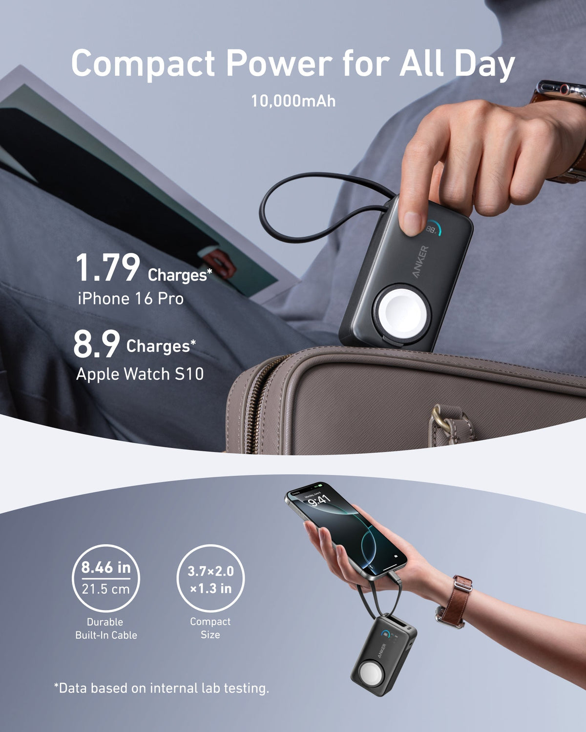 Anker MagGo Power Bank (10K, 35W, For Apple Watch) - The Coin Has A Say