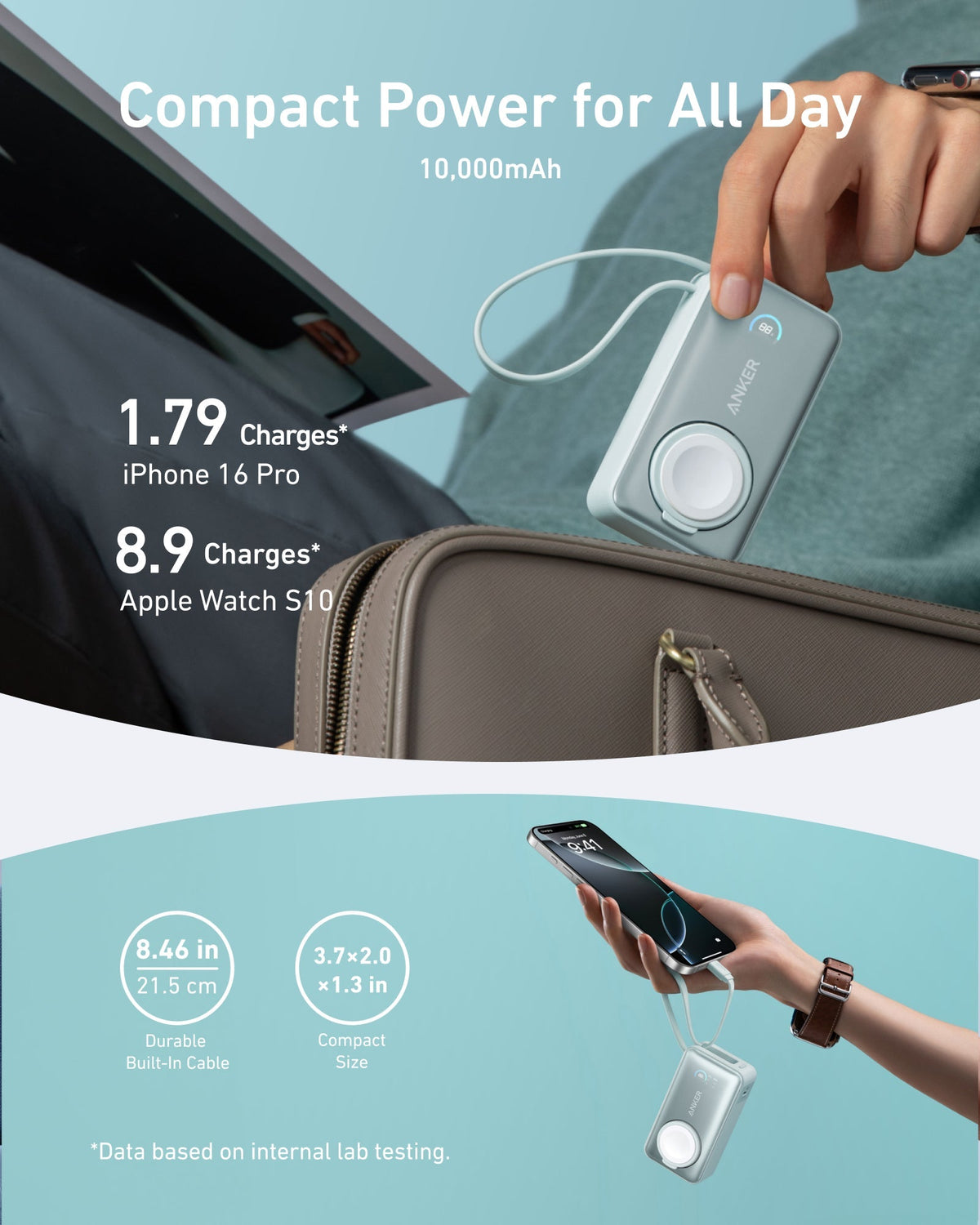 Anker MagGo Power Bank (10K, 35W, For Apple Watch) - The Coin Has A Say
