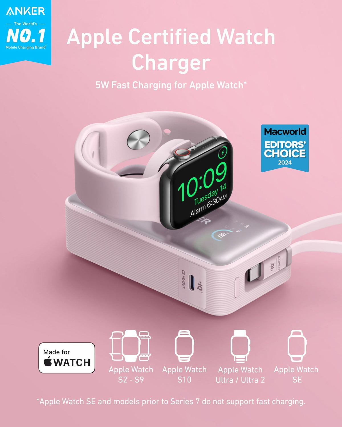 Anker MagGo Power Bank (10K, 35W, For Apple Watch) - The Coin Has A Say