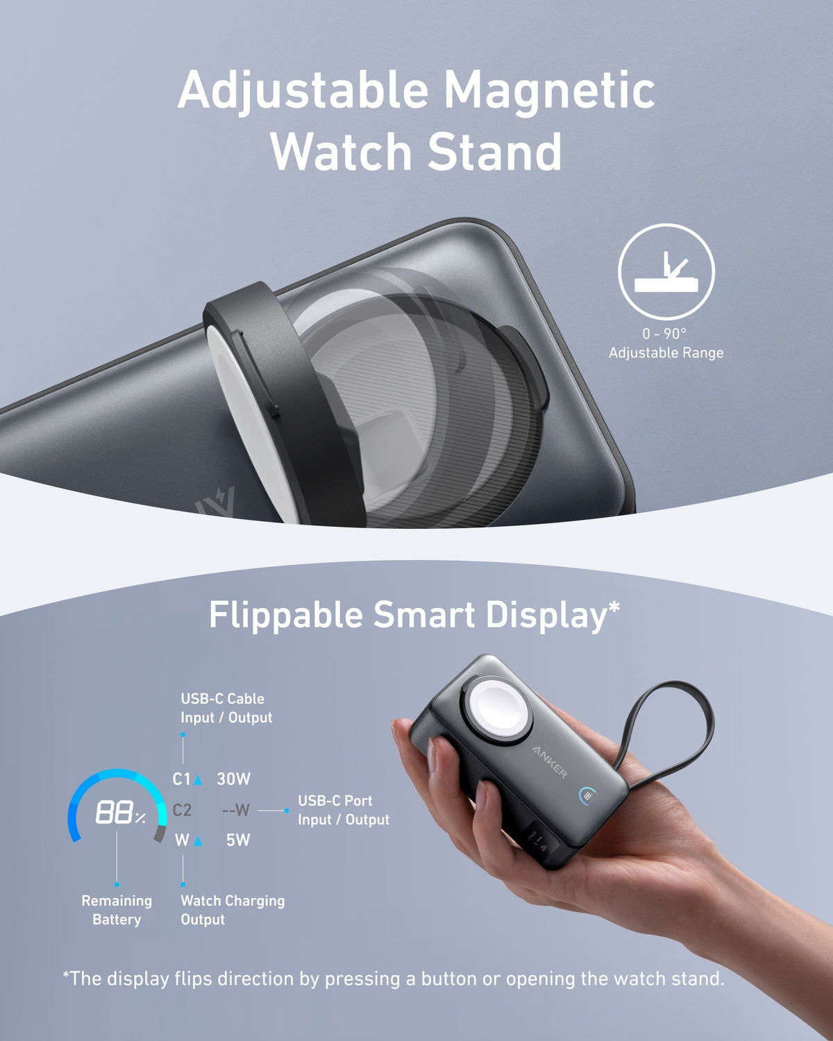 Anker MagGo Power Bank (10K, 35W, For Apple Watch) - The Coin Has A Say