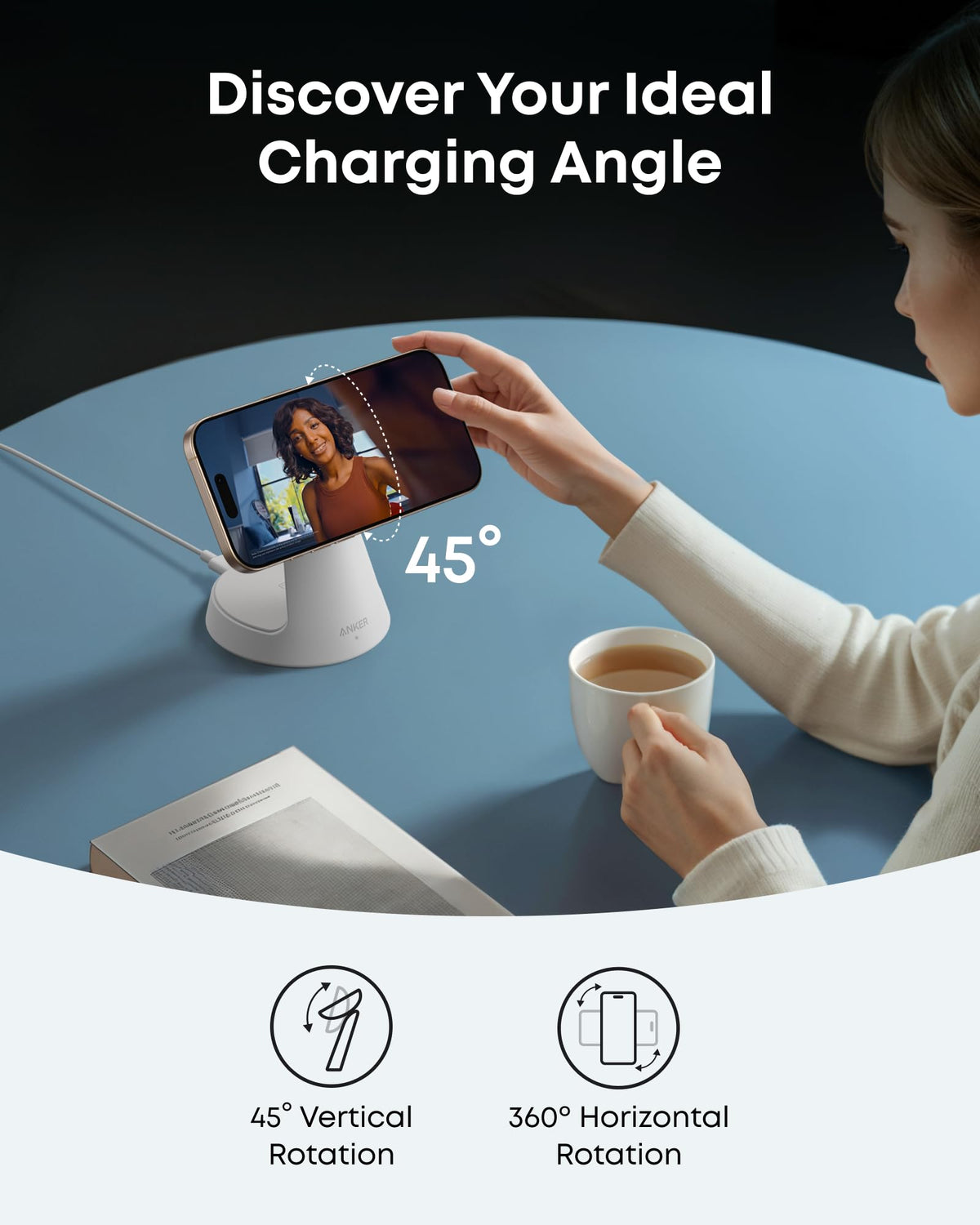 Anker MagGo Wireless Charging Station (3-in-1, Dock Stand) - The Coin Has A Say
